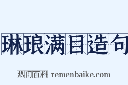 琳琅满目造句是什么意思的图片